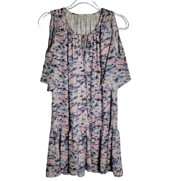 Amanda Uprichard Dresses & Skirts - Amanda Uprichard Dress Size Medium Cold Shoulder Drop Waist Pullover Snake Print